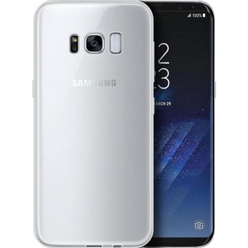 Microsonic Samsung Galaxy S8 Plus Transparent Soft Beyaz Kılıf