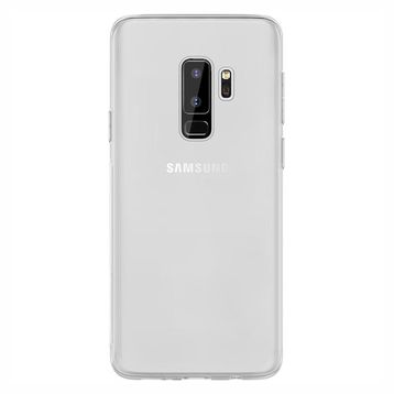 Microsonic Samsung Galaxy S9 Plus Transparent Soft Beyaz Kılıf