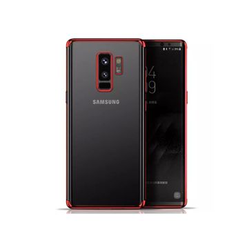 Microsonic Samsung Galaxy S9 Skyfall Transparent Clear Kırmızı Kılıf