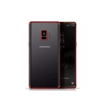 Microsonic Samsung Galaxy S9 Skyfall Transparent Clear Kırmızı Kılıf
