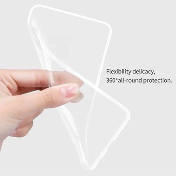 Microsonic Samsung Galaxy S9 Transparent Soft Beyaz Kılıf