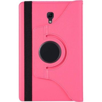 Microsonic Samsung Galaxy Tab A 10.5'' T590 360 Rotating Stand Deri Koyu Pembe Kılıf