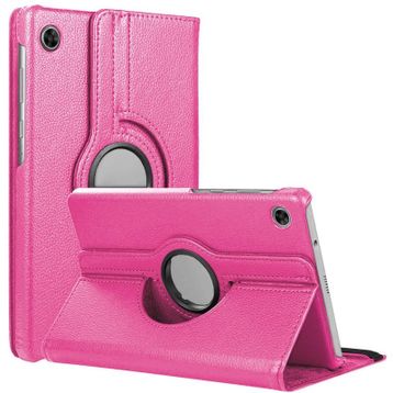 Microsonic Samsung Galaxy Tab A9 360 Rotating Stand Deri Mavi Kılıf