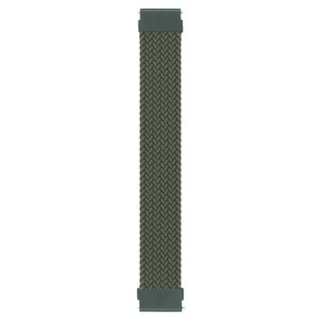 Microsonic Samsung Galaxy Watch 3 45 mm Braided Solo Loop Band Koyu Yeşil Medium 155 mm Kordon