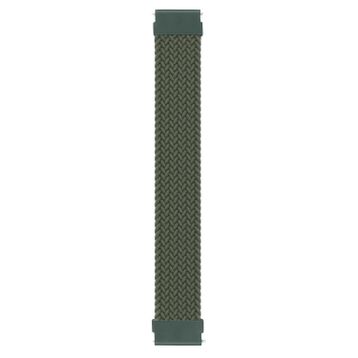 Microsonic Samsung Galaxy Watch 3 45 mm Braided Solo Loop Band Koyu Yeşil Medium 155 mm Kordon