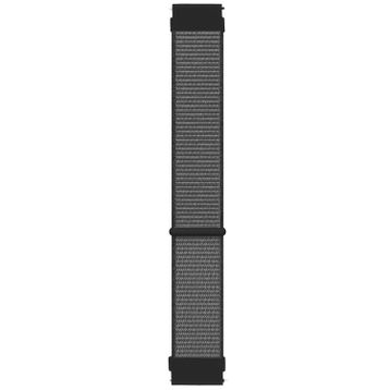 Microsonic Samsung Galaxy Watch 4 40 mm Hasırlı Woven Sport Loop Gri Uyumlu Kordon