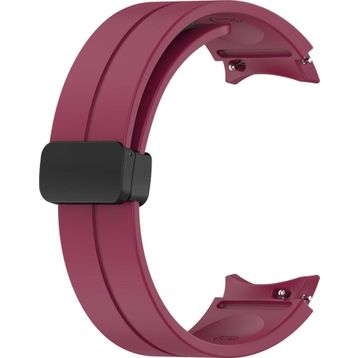 Microsonic Samsung Galaxy Watch 4 40 mm için Ribbon Line Bordo Kordon