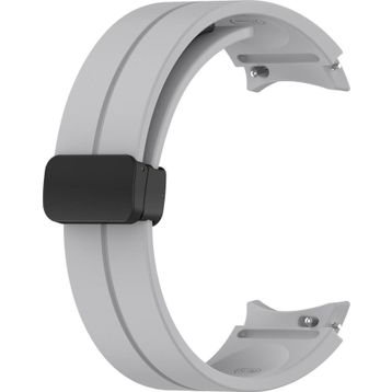 Microsonic Samsung Galaxy Watch 4 40 mm için Ribbon Line Gri Kordon