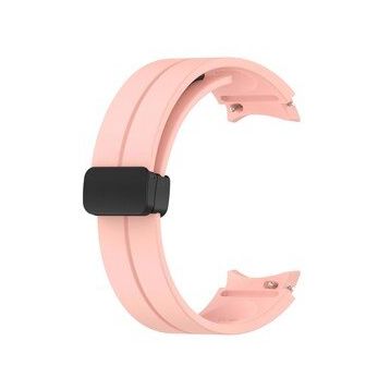 Microsonic Samsung Galaxy Watch 4 40 mm için Ribbon Line Pembe Kordon