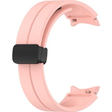 Microsonic Samsung Galaxy Watch 4 40 mm için Ribbon Line Pembe Kordon