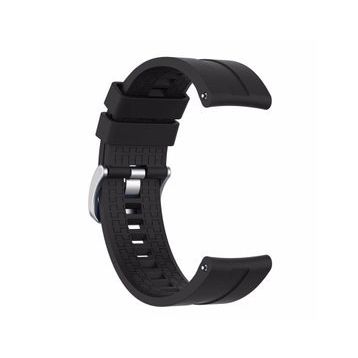 Microsonic Samsung Galaxy Watch 4 44 mm Silikon Rapidbands Siyah Kordon