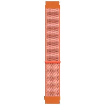 Microsonic Samsung Galaxy Watch 4 Classic 46 mm Hasırlı Woven Sport Loop Turuncu Uyumlu Kordon