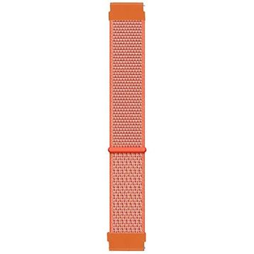 Microsonic Samsung Galaxy Watch 4 Classic 46 mm Hasırlı Woven Sport Loop Turuncu Uyumlu Kordon