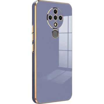Microsonic Tecno Spark 6 Olive Plated Lavanta Grisi Kılıf