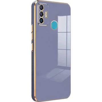 Microsonic Tecno Spark 7 Olive Plated Lavanta Grisi Kılıf