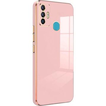 Microsonic Tecno Spark 7T Olive Plated Pembe Kılıf