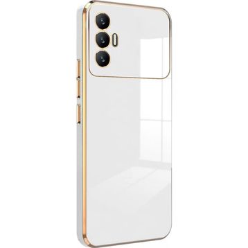Microsonic Tecno Spark 8 Pro Olive Plated Beyaz Kılıf