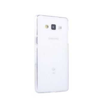 Microsonic Transparent Soft Samsung Galaxy A7 Beyaz Kılıf