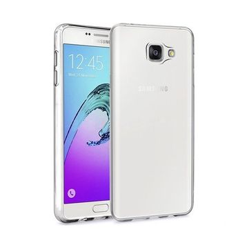 Microsonic Transparent Soft Samsung Galaxy A7 Beyaz Kılıf