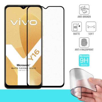 Microsonic Vivo Y16 Seramik Matte Flexible Siyah Ekran Koruyucu
