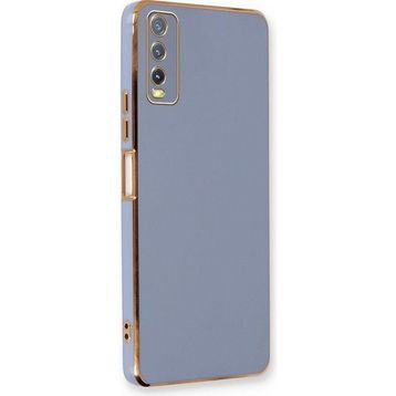 Microsonic Vivo Y20S Olive Plated Lavanta Grisi Kılıf