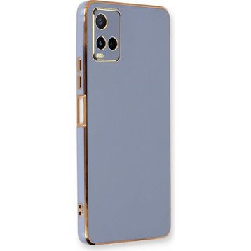 Microsonic Vivo Y32 Olive Plated Lavanta Grisi Kılıf
