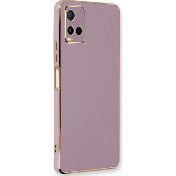 Microsonic Vivo Y32 Olive Plated Lila Kılıf
