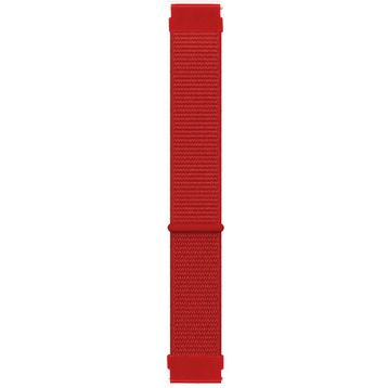 Microsonic Xiaomi Amazfit Pace 2 Stratos Hasırlı Woven Sport Loop Kırmızı Kordon