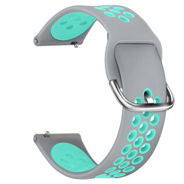 Microsonic Xiaomi Amazfit Pace 2 Stratos Rainbow Sport Band Koyu Gri Turkuaz Kordon