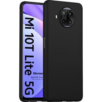 Microsonic Xiaomi Mi 10T Lite Matte Silicone Siyah Kılıf