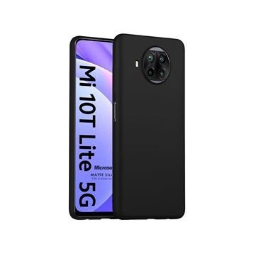 Microsonic Xiaomi Mi 10T Lite Matte Silicone Siyah Kılıf