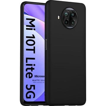 Microsonic Xiaomi Mi 10T Lite Matte Silicone Siyah Kılıf