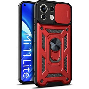 Microsonic Xiaomi Mi 11 Lite Impact Resistant Kırmızı Kılıf