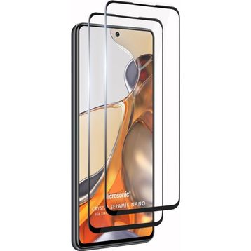 Microsonic Xiaomi Mi 11T Crystal Seramik Nano 2 Adet Siyah Ekran Koruyucu