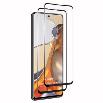 Microsonic Xiaomi Mi 11T Crystal Seramik Nano 2 Adet Siyah Ekran Koruyucu