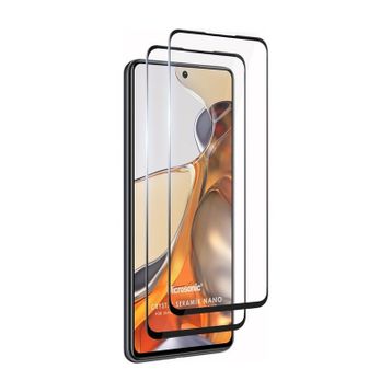 Microsonic Xiaomi Mi 11T Crystal Seramik Nano 2 Adet Siyah Ekran Koruyucu