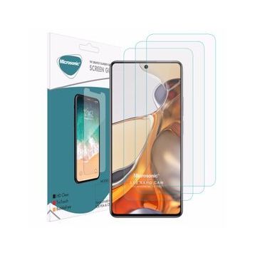 Microsonic Xiaomi Mi 11T Pro Screen Protector Nano Glass 3 Adet Cam Ekran Koruyucu