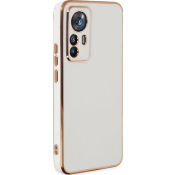 Microsonic Xiaomi Mi 12T Pro Olive Plated Beyaz Kılıf