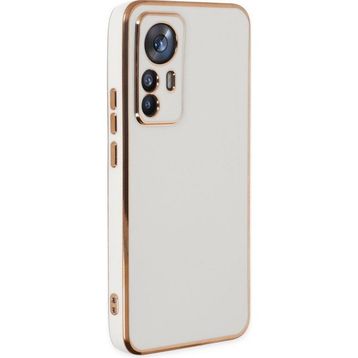 Microsonic Xiaomi Mi 12T Pro Olive Plated Beyaz Kılıf