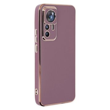 Microsonic Xiaomi Mi 12T Pro Olive Plated Lila Kılıf