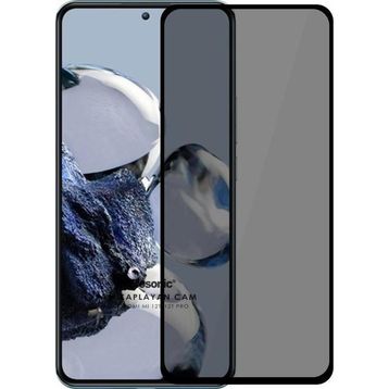 Microsonic Xiaomi Mi 12T Pro Privacy 5D Gizlilik Filtreli Siyah Cam Ekran Koruyucu