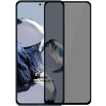 Microsonic Xiaomi Mi 12T Pro Privacy 5D Gizlilik Filtreli Siyah Cam Ekran Koruyucu