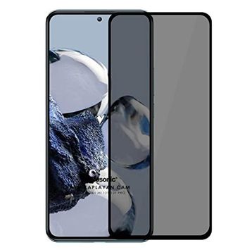 Microsonic Xiaomi Mi 12T Pro Privacy 5D Gizlilik Filtreli Siyah Cam Ekran Koruyucu