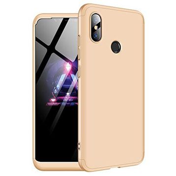 Microsonic Xiaomi Mi 8 Double Dip 360 Protective Gold Kılıf