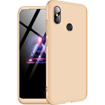 Microsonic Xiaomi Mi 8 Double Dip 360 Protective Gold Kılıf