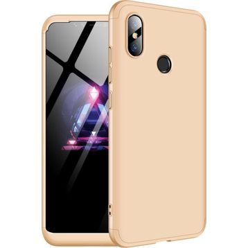 Microsonic Xiaomi Mi 8 Double Dip 360 Protective Gold Kılıf