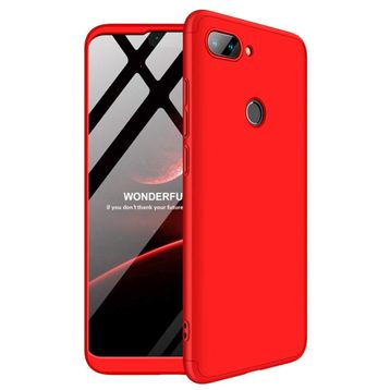Microsonic Xiaomi Mi 8 Double Dip 360 Protective Kırmızı Kılıf