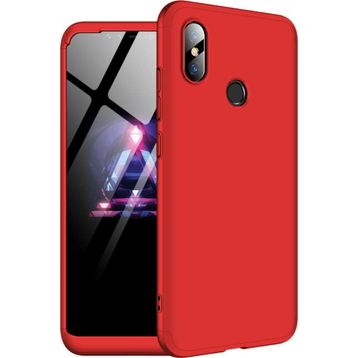 Microsonic Xiaomi Mi 8 Double Dip 360 Protective Kırmızı Kılıf