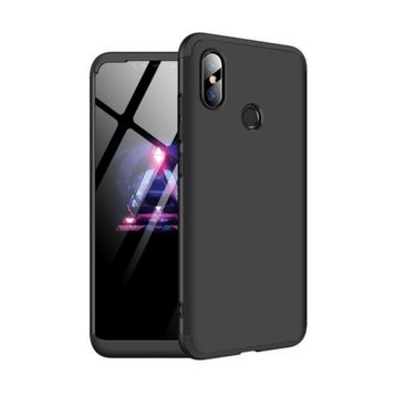 Microsonic Xiaomi Mi 8 Double Dip 360 Protective Siyah Kılıf