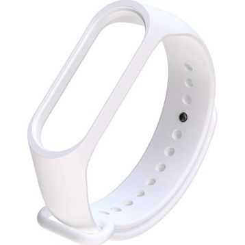 Microsonic Xiaomi Mi Band 6 Silikon Beyaz Kordon